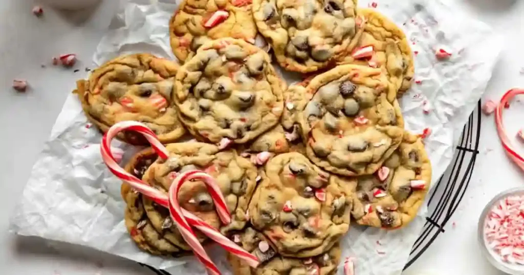peppermint chocolate chip cookies